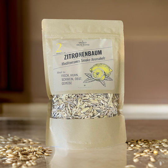 Smokey Olive Wood Chips Ξύλου Καπνίσματος για Ψησταριά με Άρωμα Λεμονιού 1.7lt