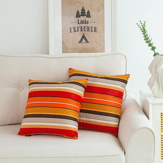 Възглавница Makimoo Colorful Stripes 2 Бройки 45x45 см