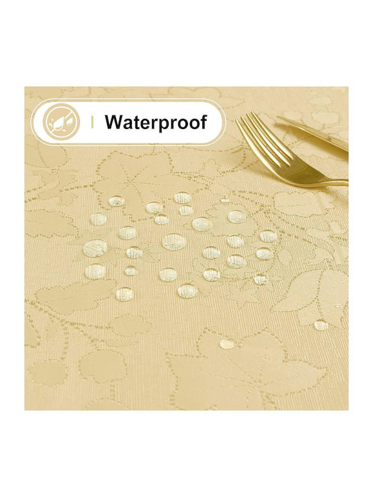 Față de masă Rezistent la pete Washable Waterproof Auriu 140x200cm