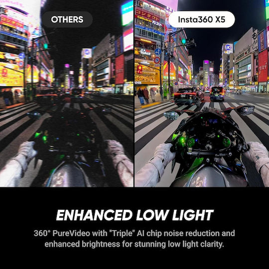 Insta360 Insta360 x5 Action Camera 8K with Screen and Wi-Fi Black