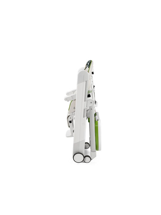 Peg Perego Siesta Follow Me Foldable Baby Highchair with Adjustable Height Jaguars