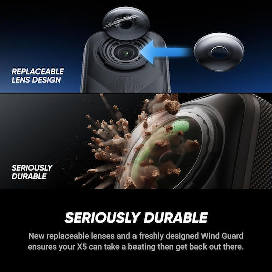 Insta360 Insta360 x5 Action Camera 8K with Screen and Wi-Fi Black
