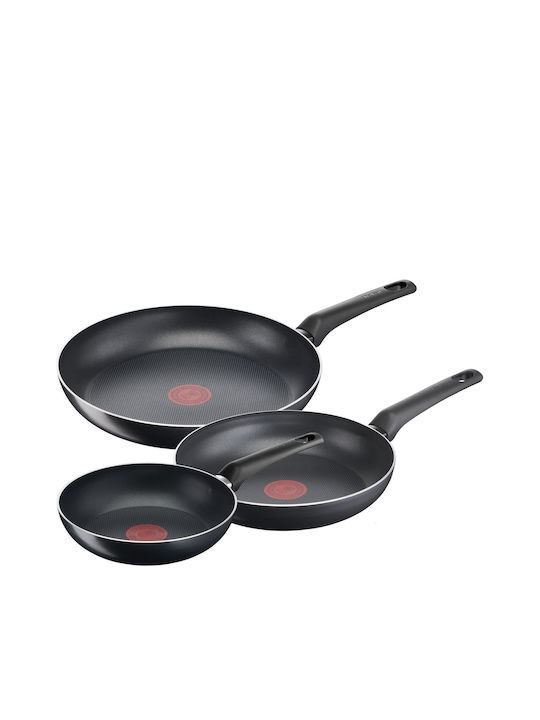 Tefal Simple Cook Pfannen-Set Black 3Stück