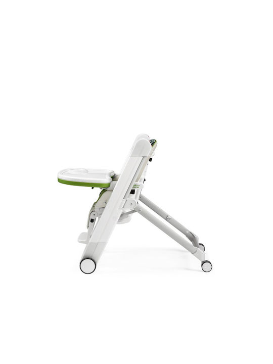 Peg Perego Siesta Follow Me Foldable Baby Highchair with Adjustable Height Jaguars
