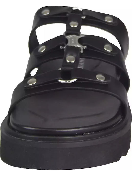 Women's Flat Sandals Flatforms in Black Color
