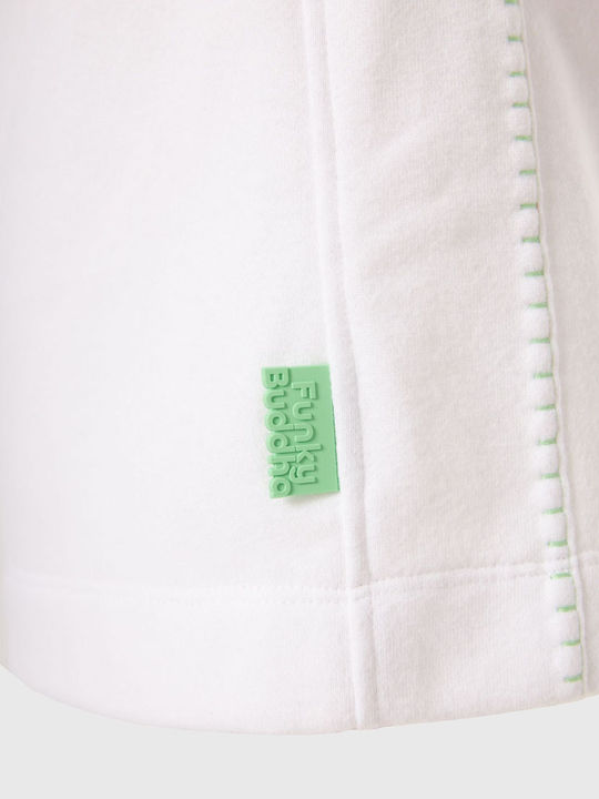 Damen Sportliche Bermuda Weiß