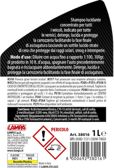 Lampa Șampon Auto With Wax 1lt