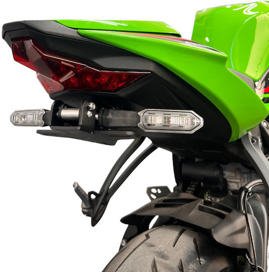 Αναδιπλούμενη Βάση Πινακίδας Kawasaki Ninja Zx-6r 2019-2025 (με Κουμπί)