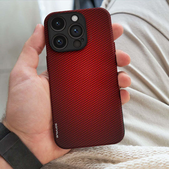 Sonique Carbon Series Case for Xiaomi 14t Red