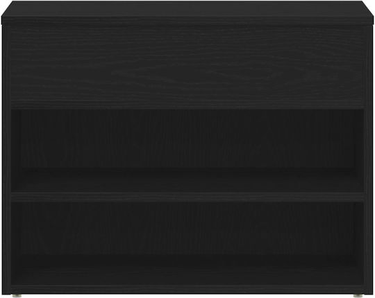Entry Furniture with Shoe Rack & Bench Black Beech 60x30x45cm