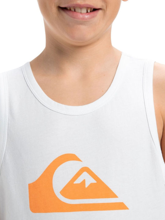 Kids' Shirt Sleeveless White Comp Logo