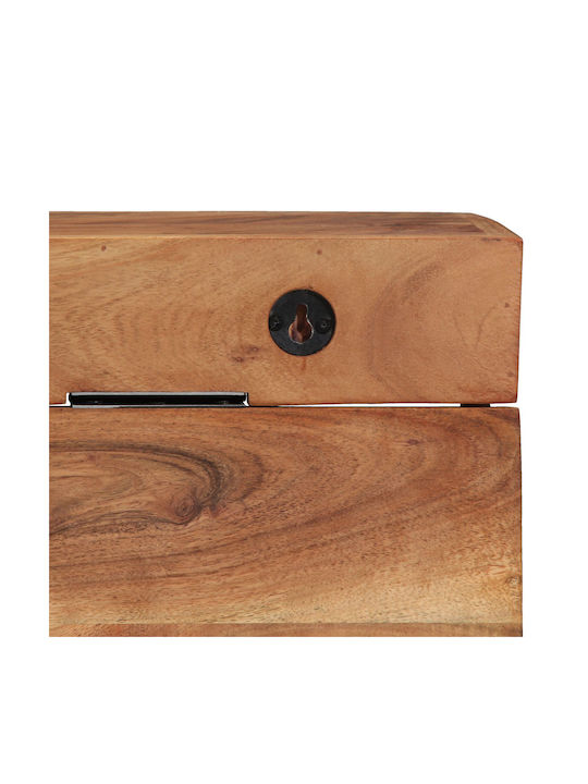 vidaXL Wooden Wall Hanger Brown 73x19x23cm 1pc