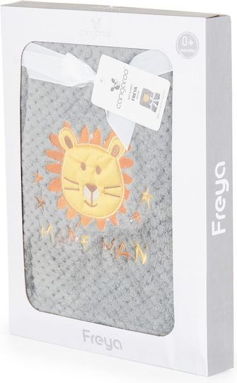 Cangaroo Blanket Nursery Swaddling Blankets Freya Fleece Gray 80x110cm
