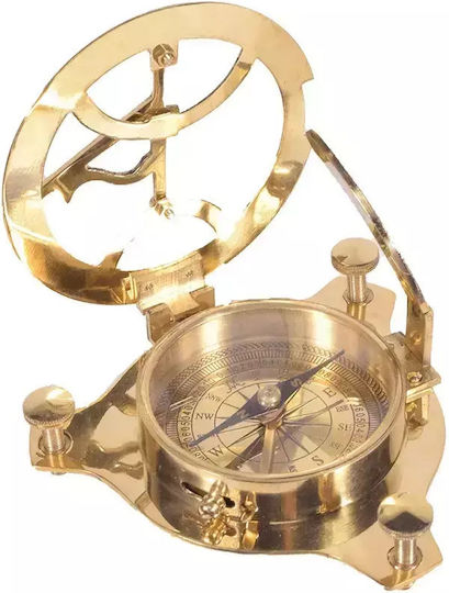 Nautical Solar Metal Compass 12cm
