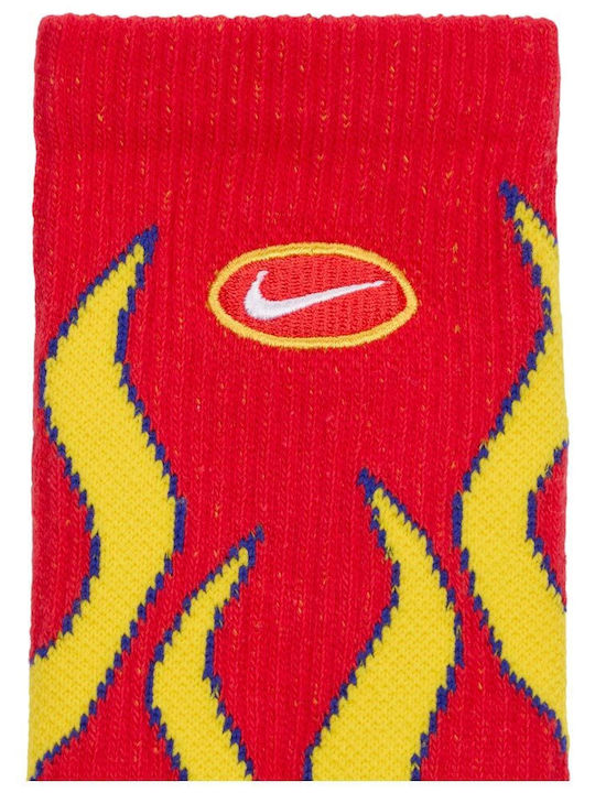 Nike Everyday Plus Cushioned Athletic Socks Yellow 1 Pair