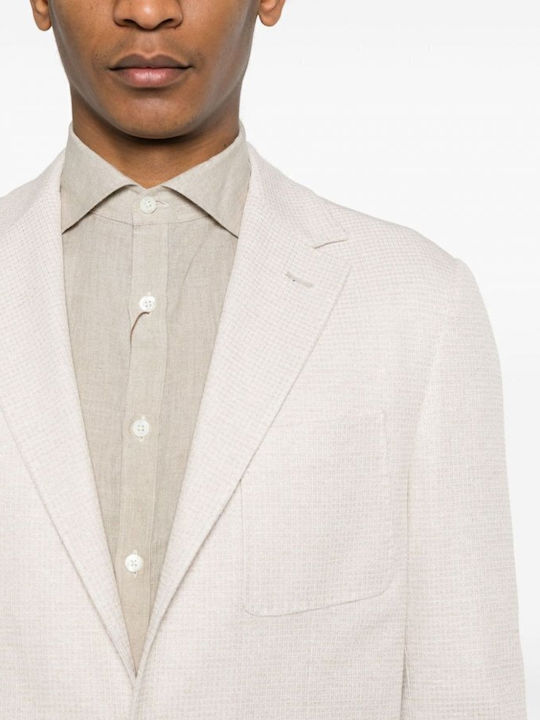 Men's Summer Suit Jacket Beige