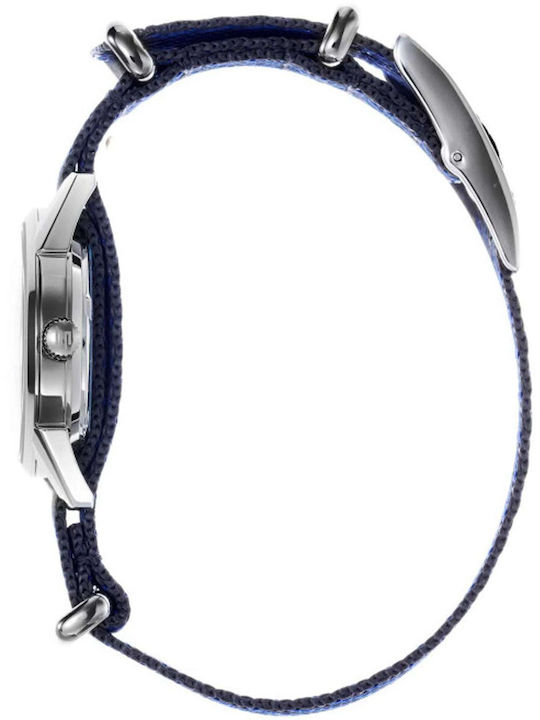 Lip Watches Men's Watch Battery with Blue Fabric Strap