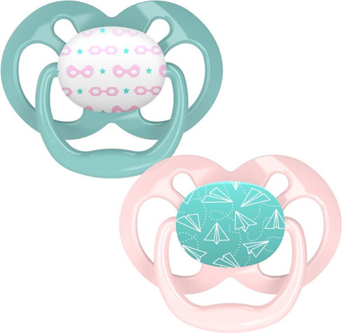 Dr. Brown's Advantage Pacifiers Silicone Purple-Green for 6-18 months 2pcs
