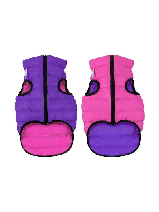Waudog Waterproof Jacket Airyvest Reversible Pink-Purple Xsmall 30cm