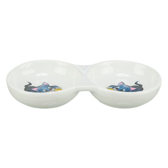 Trixie Kitty Ceramică Bol Mâncare & Apă pentru Câine & Pisică 2x 150ml 11cm în Culoare Alb