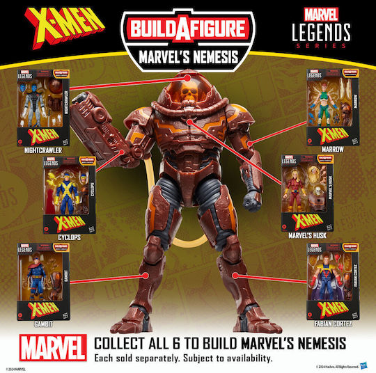 Φιγούρα Δράσης X-men - Nightcrawler Marvel Legends 15εκ.