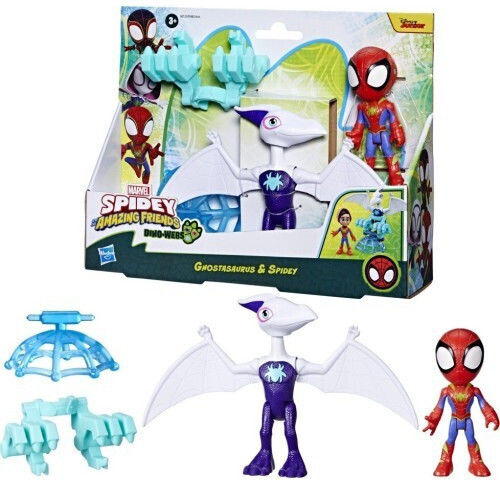 Action-Figur His Amazing Friends Spidey Hero Dino Spider-Man Ghostasaurus and Spidey 10cm.