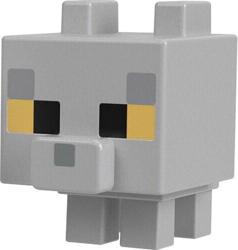 Action Figure Mob Head Minecraft Grey Zaki for 6+ years old Years