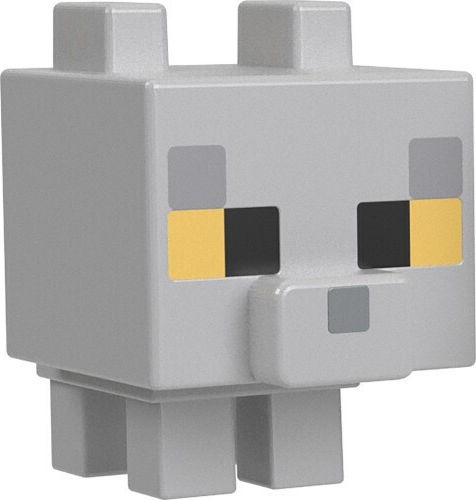Action Figure Mob Head Minecraft Grey Zaki for 6+ years old Years