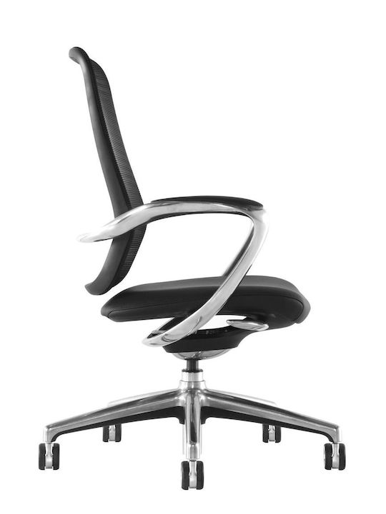 ErgoAction Princess Glossy Bürostuhl mit Neigen Schwarz