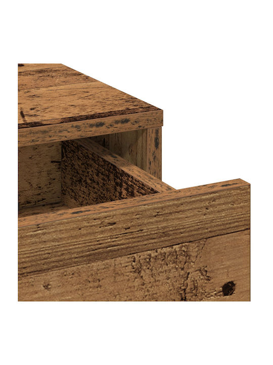 Bufet din Lemn Masiv cu Sertare Brown 40x41x135cm