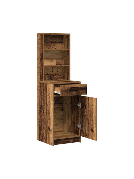 Bufet din Lemn Masiv cu Sertare Brown 40x41x135cm