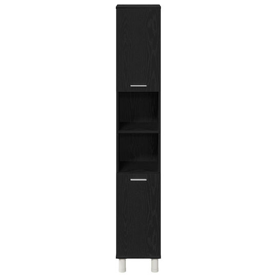 vidaXL Dulap Coloană Pentru Baie Pe Pardoseală M30xL30xÎ179cm Stejar