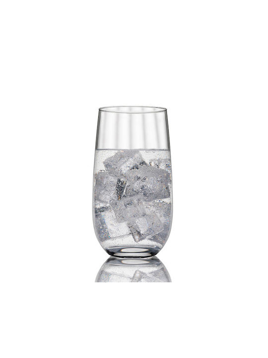 Rona Favourite Optical Set of Glasses Champagne / Whiskey / White Wine / Water made of Crystal Stemmed 24pcs