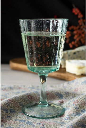 Laura Ashley Set of Glasses for White Wine made of Glass Green Stemmed 27ml 4pcs