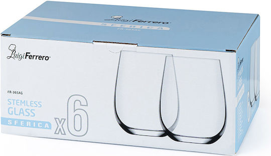 Luigi Ferrero Set de pahare pentru apa / Cocteiluri din Sticlă 475ml 6buc