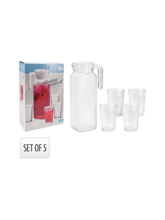 Excellent Houseware Set Gläser Cocktail/Trinken aus Glas 200ml 5Stück
