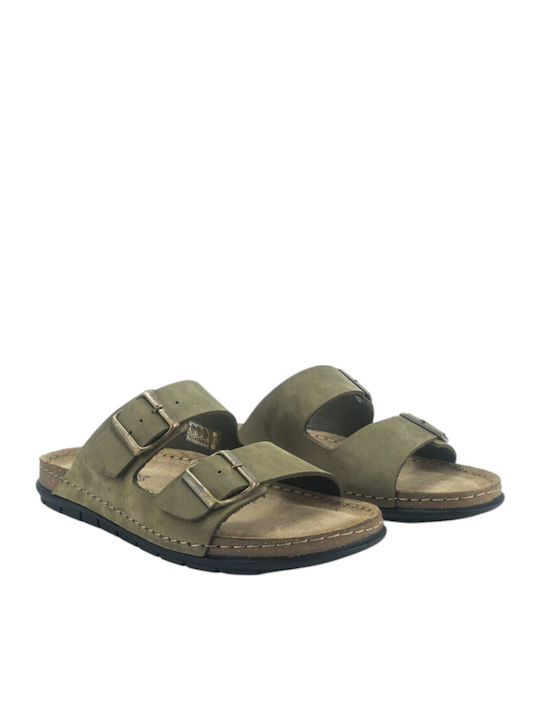 Herrensandalen Olive