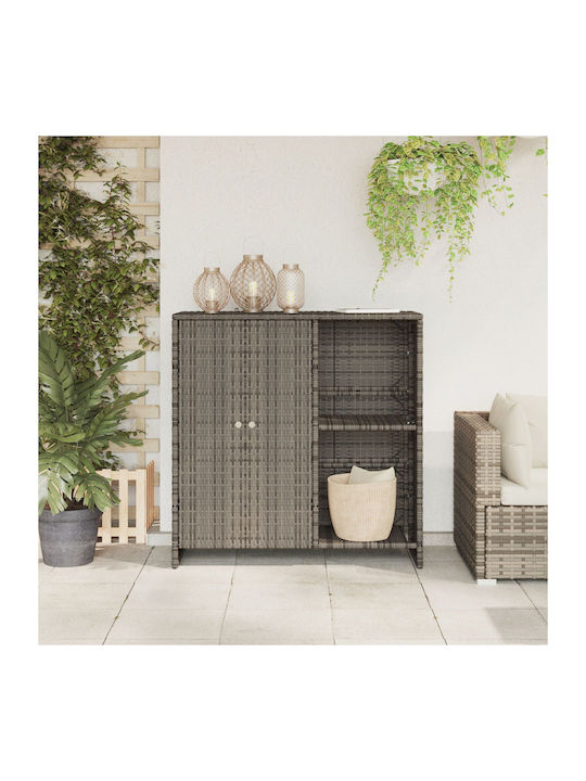 Double Door Wardrobe Plastic 100x36x102cm