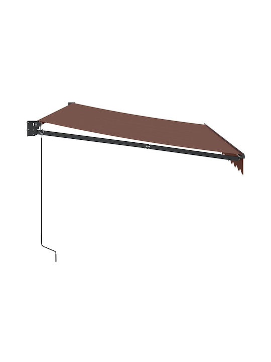 vidaXL Τέντα Βεράντας Καφέ 3.5x2.5m