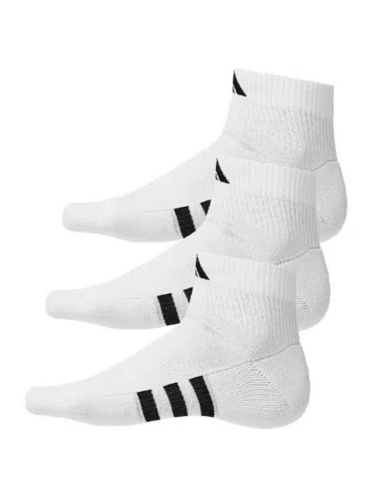 adidas PRF Cush Mid Running Κάλτσες Λευκές