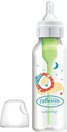 Dr. Brown's Plastic Baby Bottle Options Anti-Colic with Silicone Nipple for 0+, 0+ m, months Lion 250ml