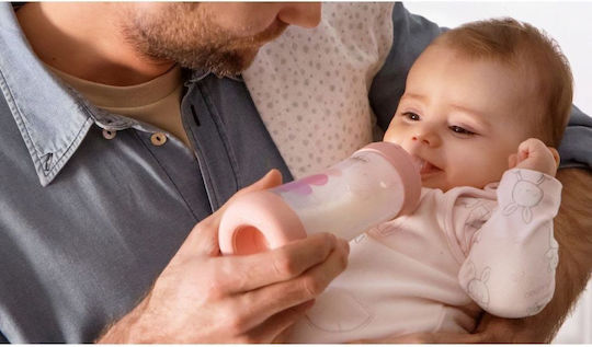 Chicco Plastic Baby Bottle Perfect 5 Anti-Colic with Silicone Nipple for 4+ months Pink Pink 300ml