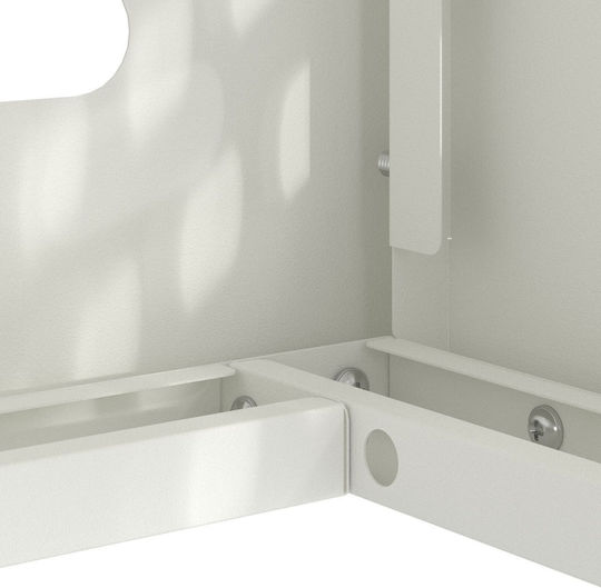 Vidaxl Κάλυμμα Κλιματιστικού Λευκό 110x50x80 Εκ Χάλυβα White