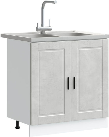 Dulap pentru Chiuvetă Concrete Grey 80x46x84.5buc