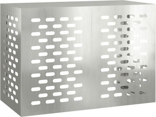 Vidaxl Air Conditioner Cover 100x50x70 Galvanized Steel Silver