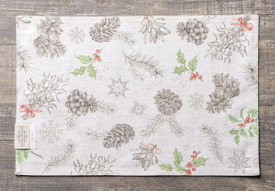 Placemats Maison D'hermine Christmas Brown 48x33cm 4pcs