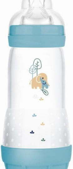 Mam Plastic Baby Bottle Easy Start Anti-Colic with Silicone Nipple for 4+ months Blue 320ml