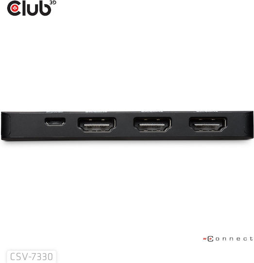 Club3D Μετατροπέας DisplayPort male σε HDMI female 1τμχ CSV-7330