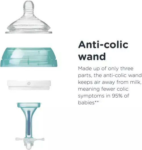 Tommee Tippee Πλαστικό Μπιμπερό Advanced Anti-colic Κατά των Κολικών με Θηλή Σιλικόνης για 0+ μηνών Ροζ 260ml