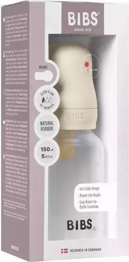 Set complet de biberoane anti-colici Bibs 150 ml latex ivoire